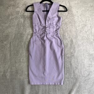 Cefian Mauve Corset Bodycon Mini Dress Women's Small Sexy Clubwear Festival USA